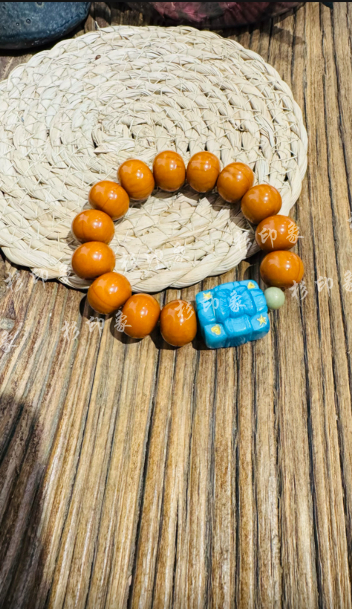 《杉印象》原创设计款精品单圈手串——拆礼物