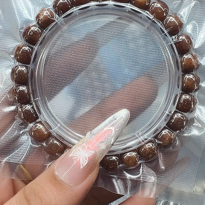 星月菩提手串528殿堂粉冰遇华星月98桶单圈