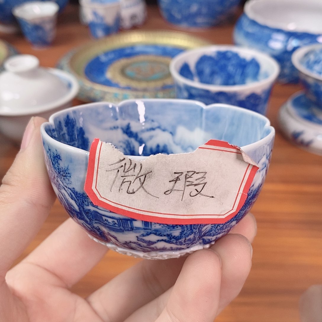 杯手工手绘柴窑烧制