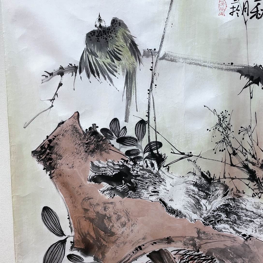 国画把门反锁门在窗户下