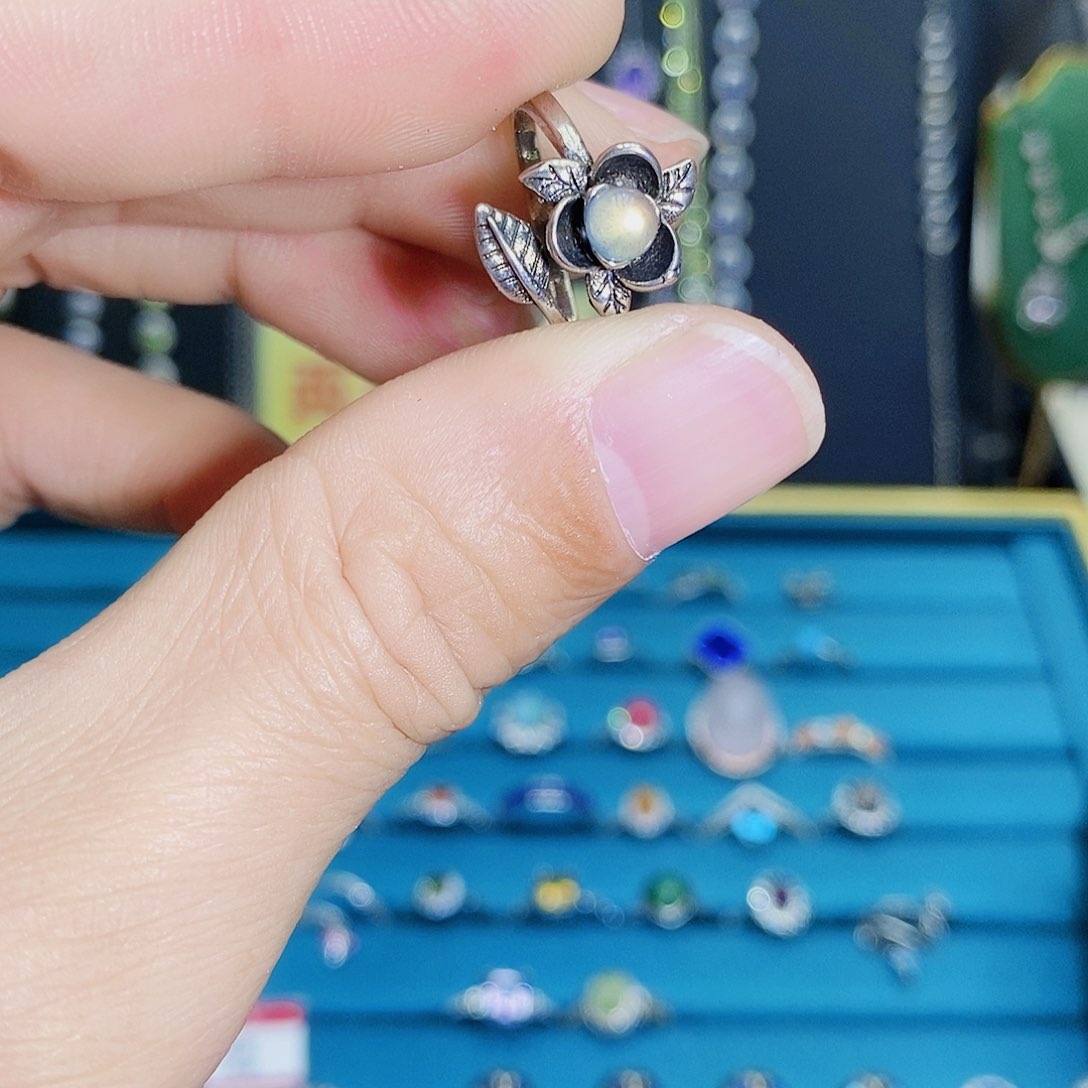 紫晶珠宝半成品银S925镶嵌