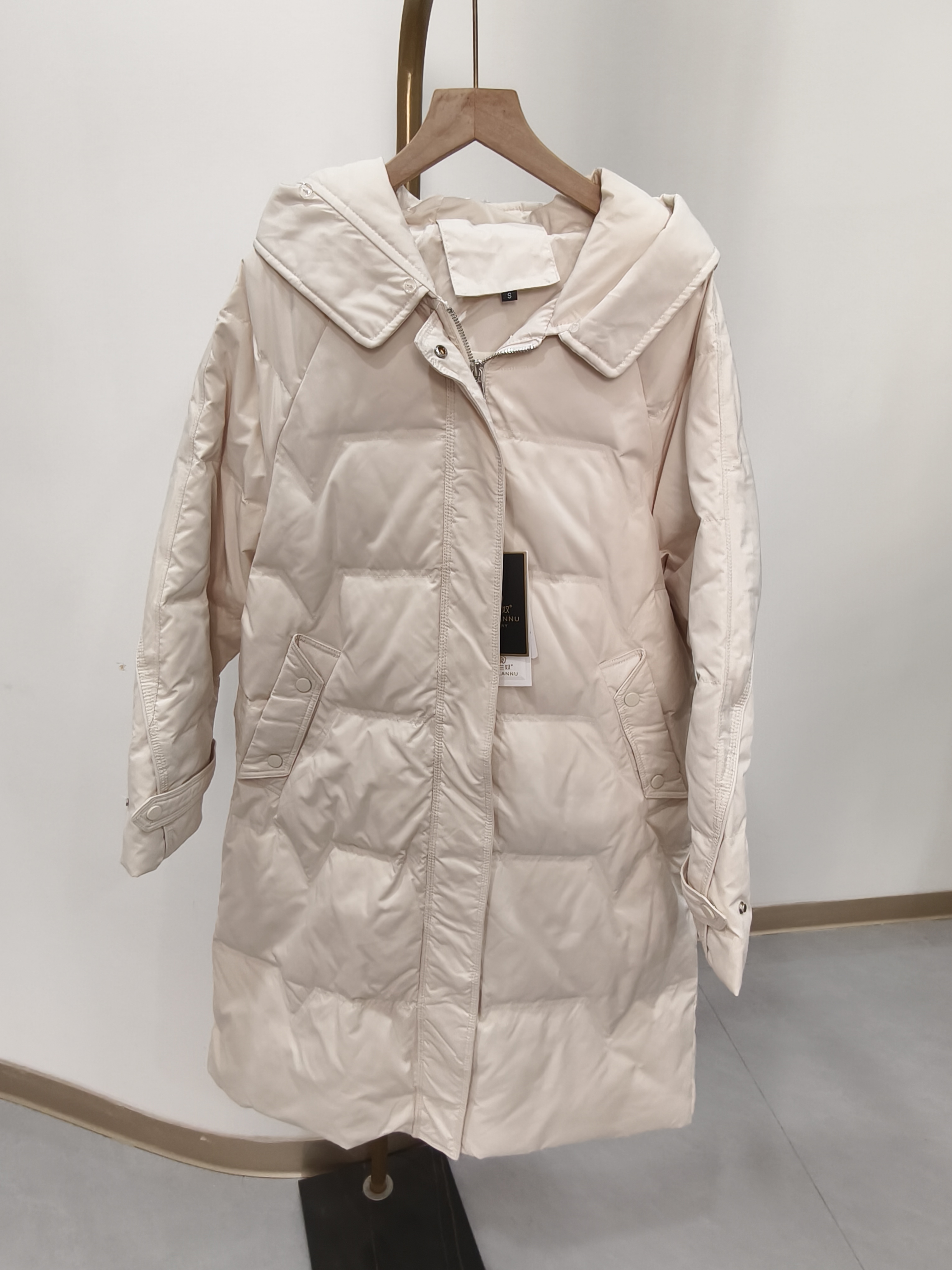 W2004冬季韩版休闲拉链连帽女士