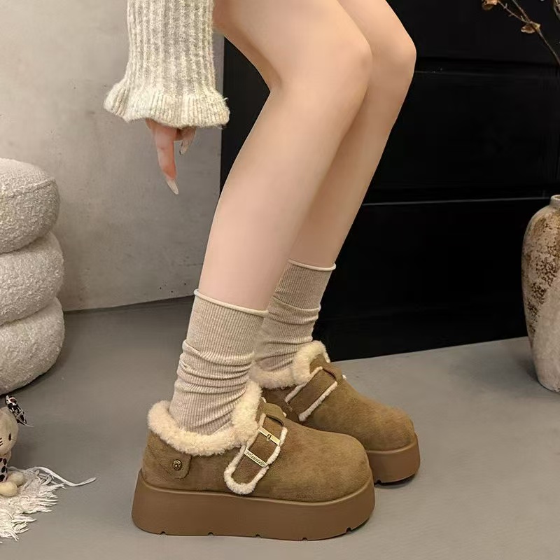 【小张精选】纯色休闲勃肯鞋休闲风棉鞋冬季