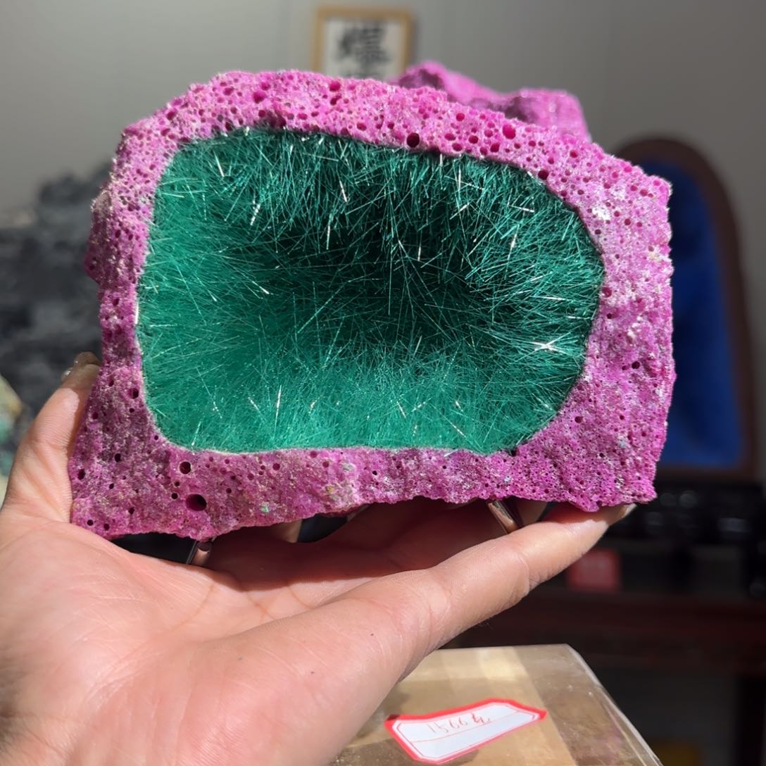 紫砂矿体晶体摆件常*