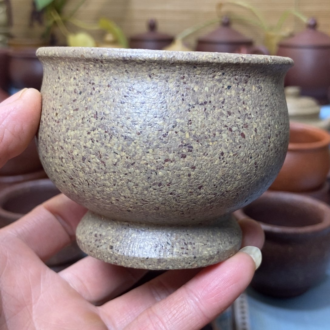 茶杯紫砂16目全砂手工泥200毫升