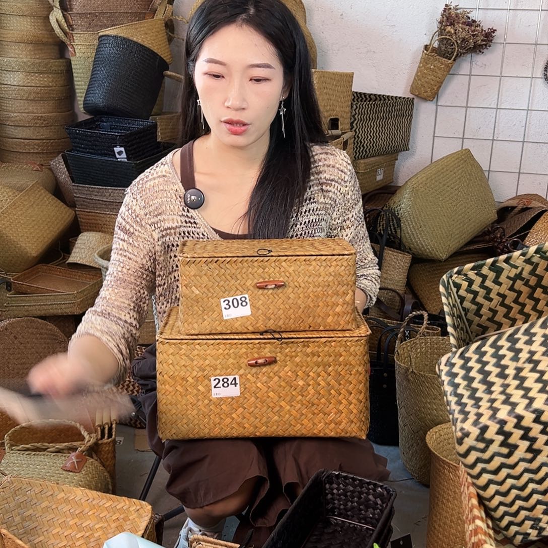 草编草编包/草编收纳盒微瑕疵