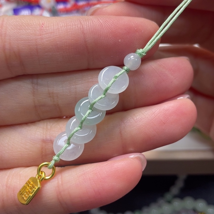 翡翠未镶嵌挂件手机挂