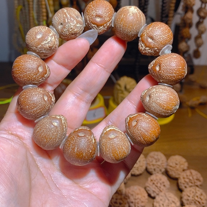 野生紫金鼠原皮手串