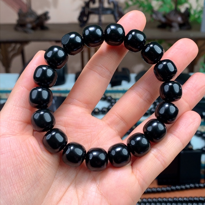 和田玉（青玉）手链未镶嵌重**峰