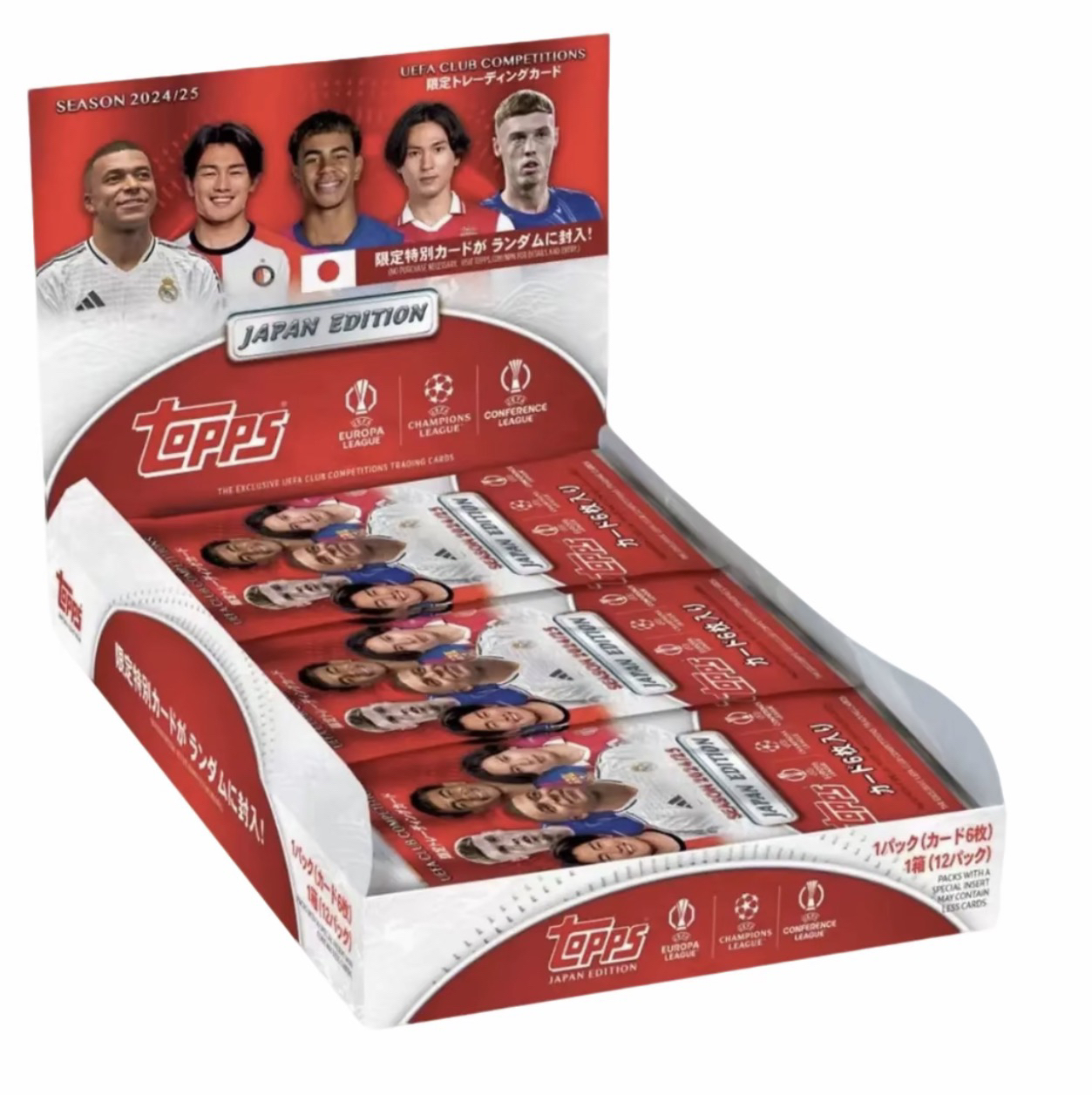 24-25 Topps 欧战 日版 樱花 足球 球星卡 盲盒 【下单默认代拆】