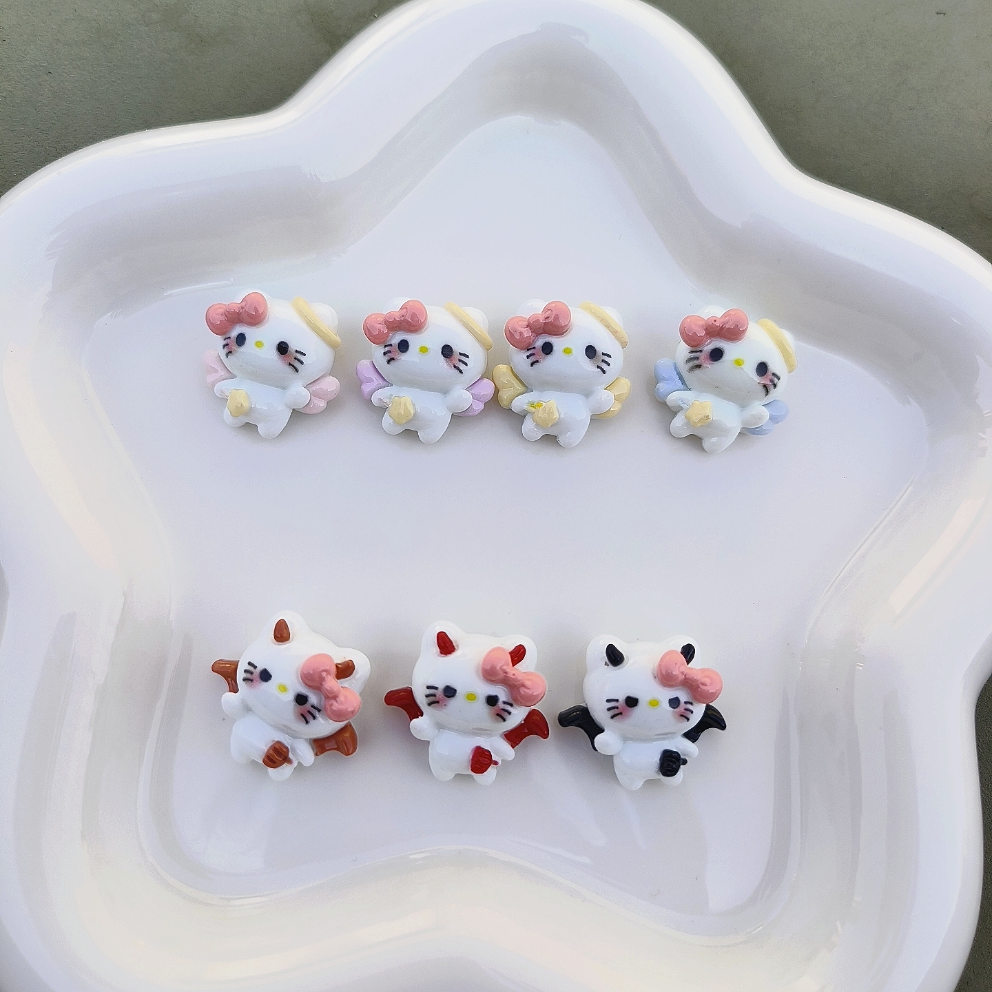 【kt天使and恶魔--金玉定制】diy树脂食完配件树脂饰品可爱小配件