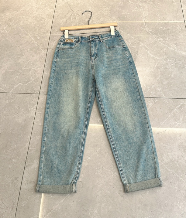 【阿巧家】春季高弹立瘦休闲百搭韩版显瘦牛仔裤5601