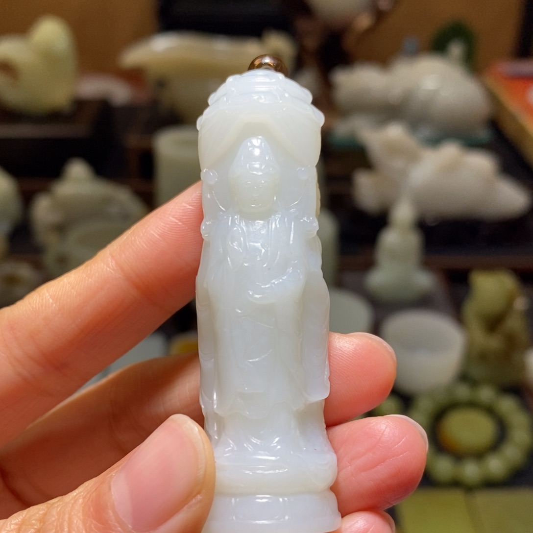 和田玉挂件未镶嵌春*