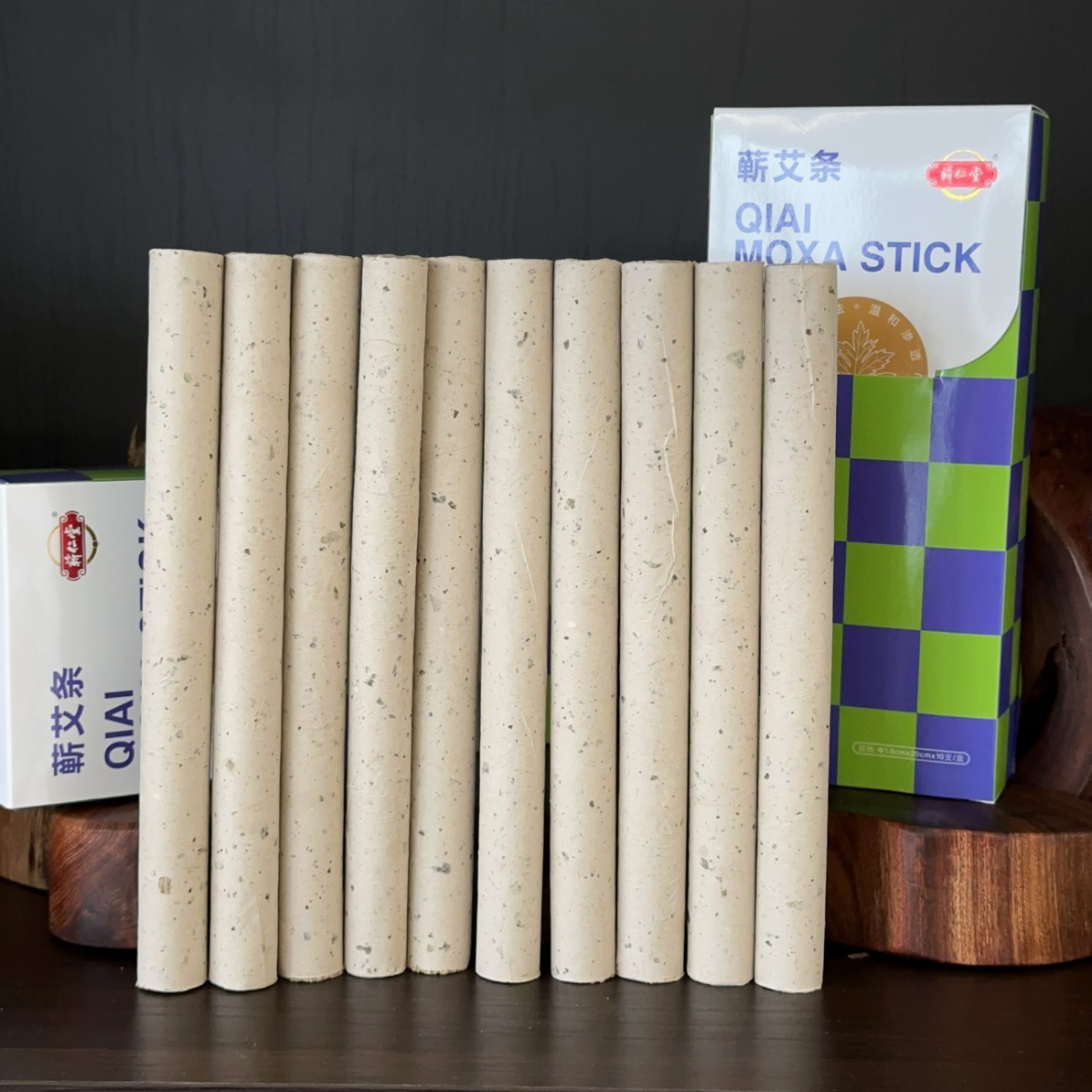 蕲艾三年陈桑皮纸家用艾灸馆艾灸条艾灸盒艾草条随身灸家用仪器