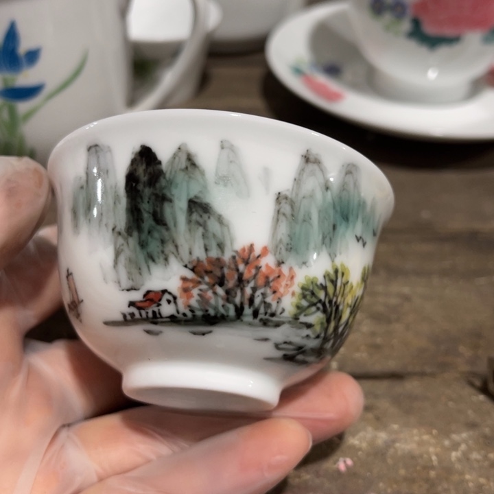 手绘釉下五彩80毫升