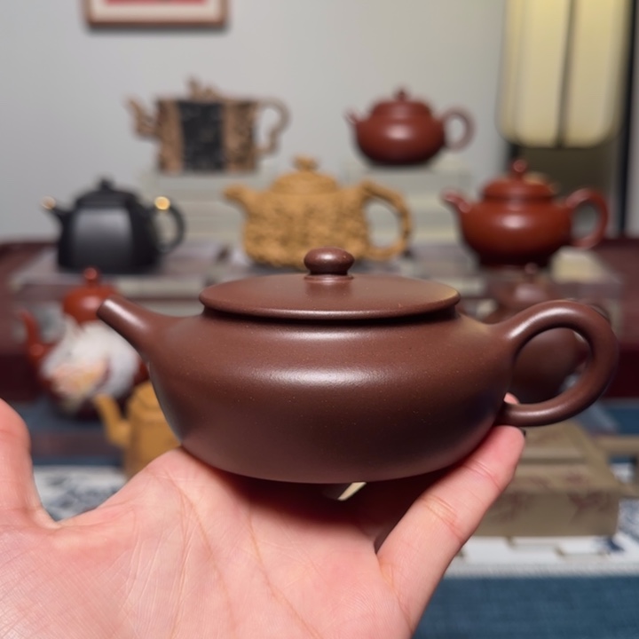 紫砂茶壶特惠老紫泥 150cc