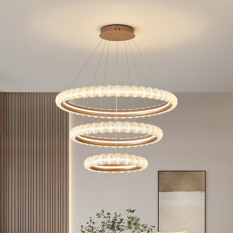 意式轻奢高级感水晶客厅吊灯现代简约大气创意餐厅灯具2025新款