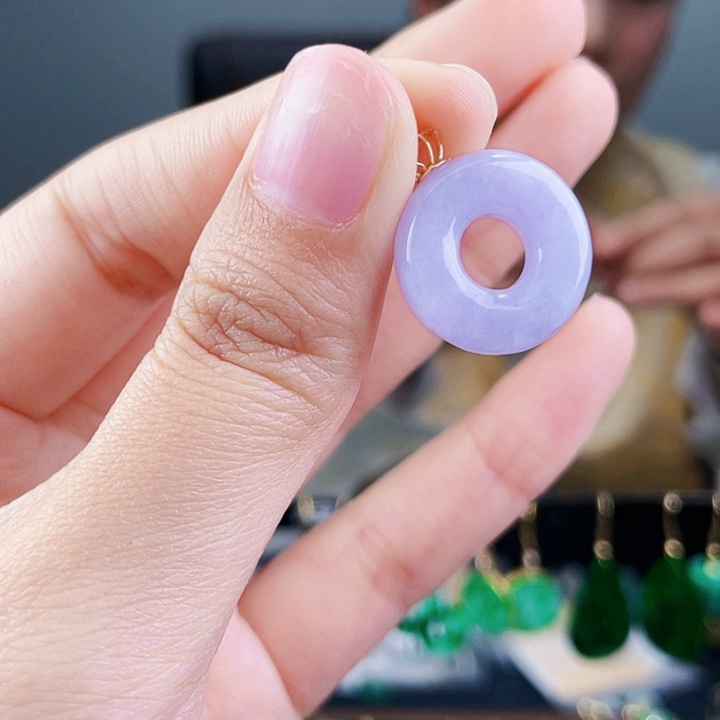 翡翠颈饰18K金镶嵌饰品