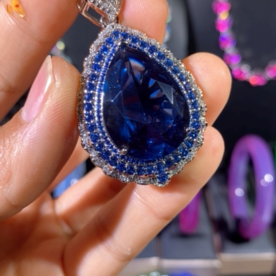 戒指银S925镶嵌红宝石