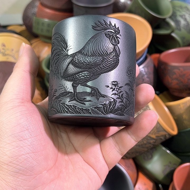 茶杯紫砂全手工紫砂主人杯