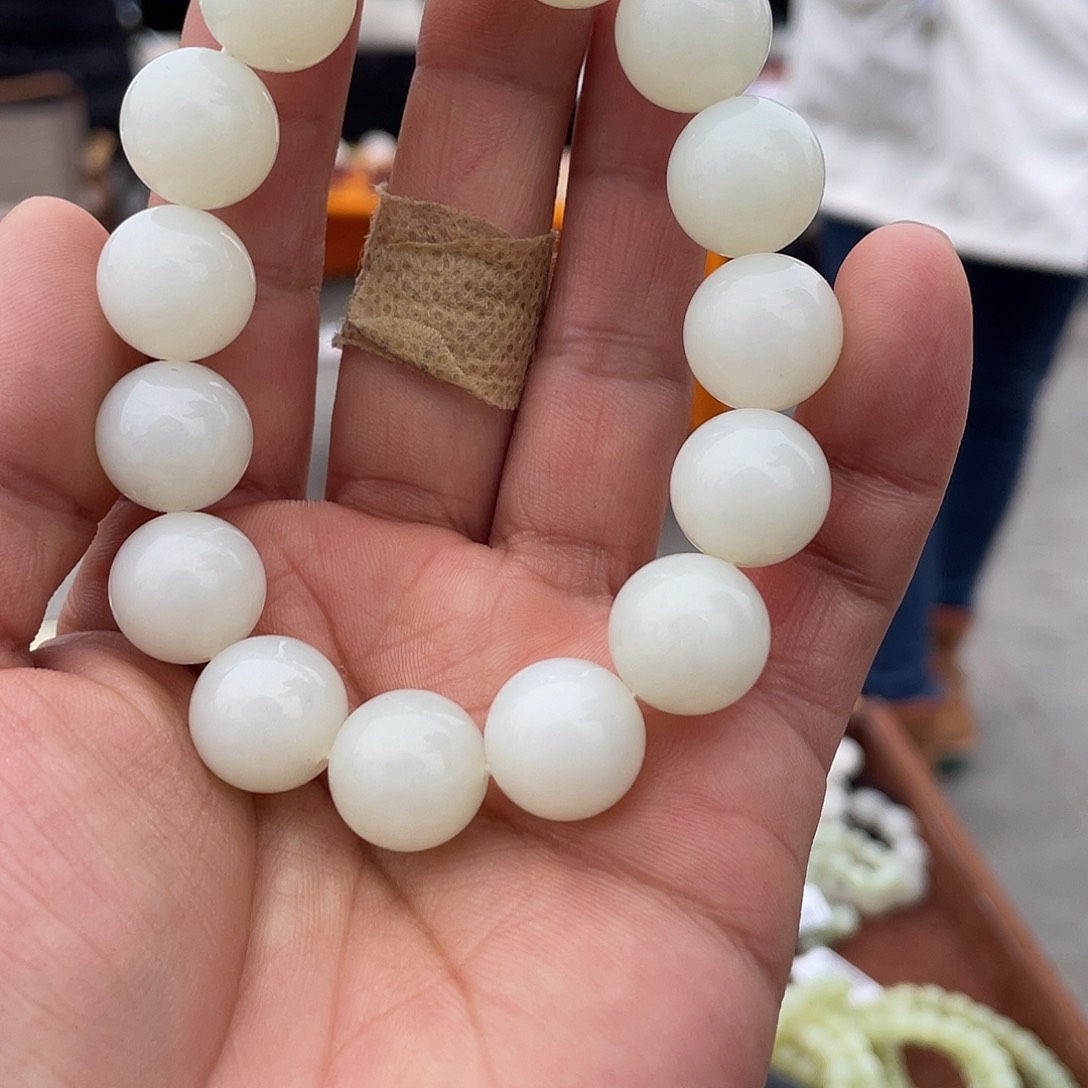 和田玉手串08未镶嵌