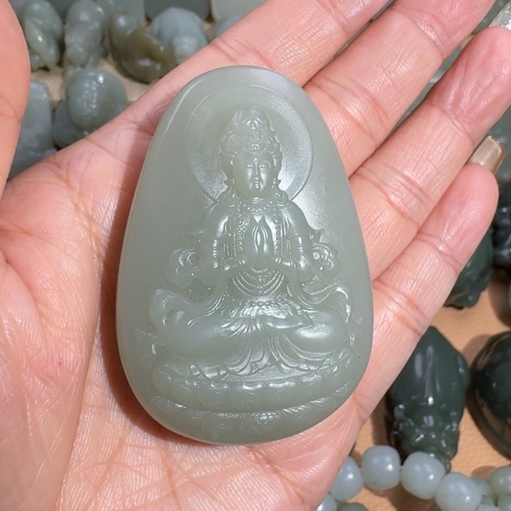 和田玉未镶嵌挂件