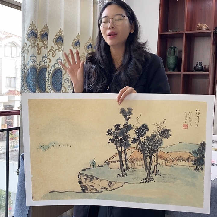 国画纯手绘国画写意作品45*68