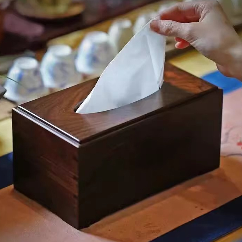 大红酸枝纸巾盒全独板榫卯中式家用客厅厕所抽纸盒红木餐巾盒实木