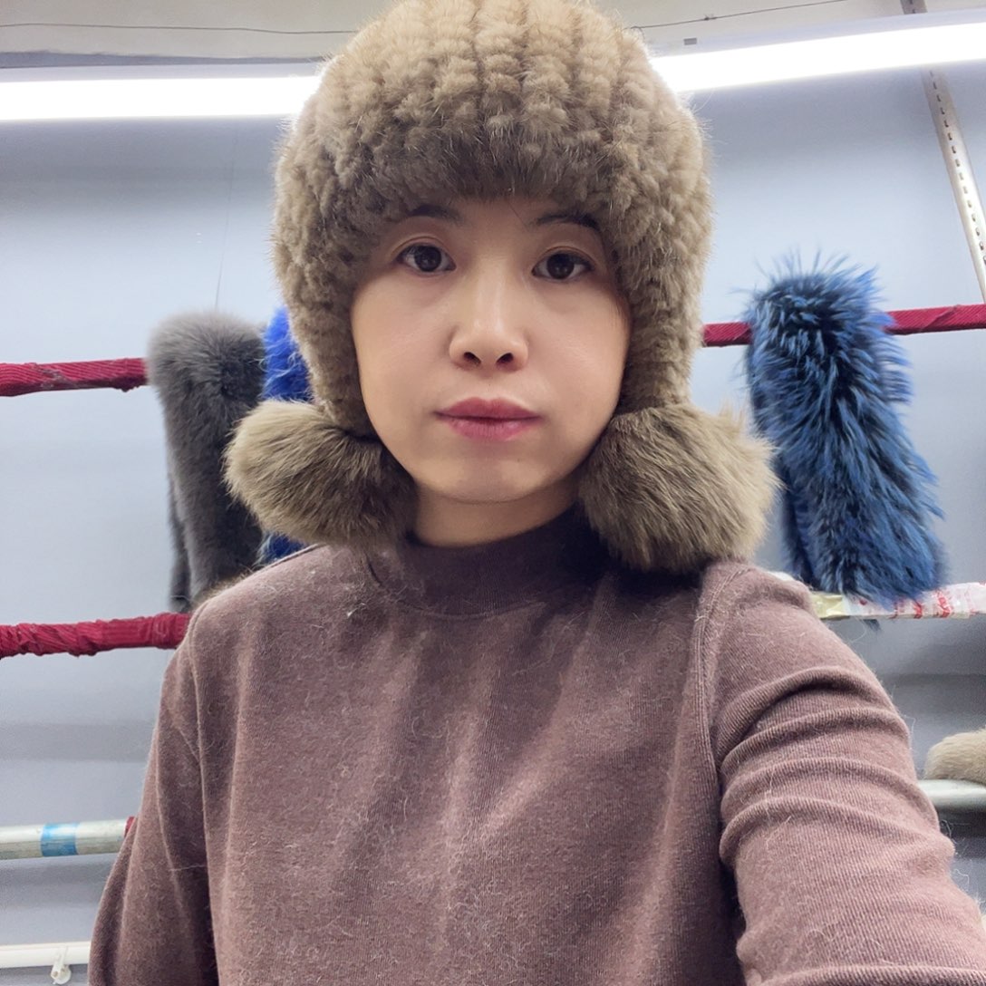 美丽诺羊毛水貂帽子