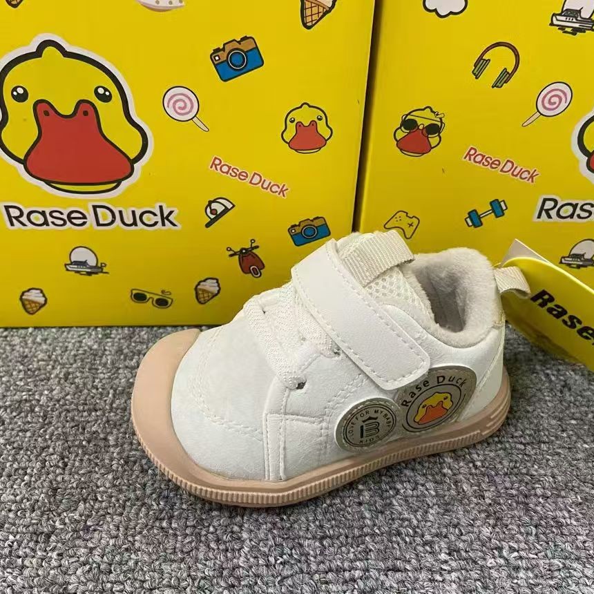 机能鞋秋冬新款加绒防滑男女宝宝学步鞋轻便舒适小童鞋子
