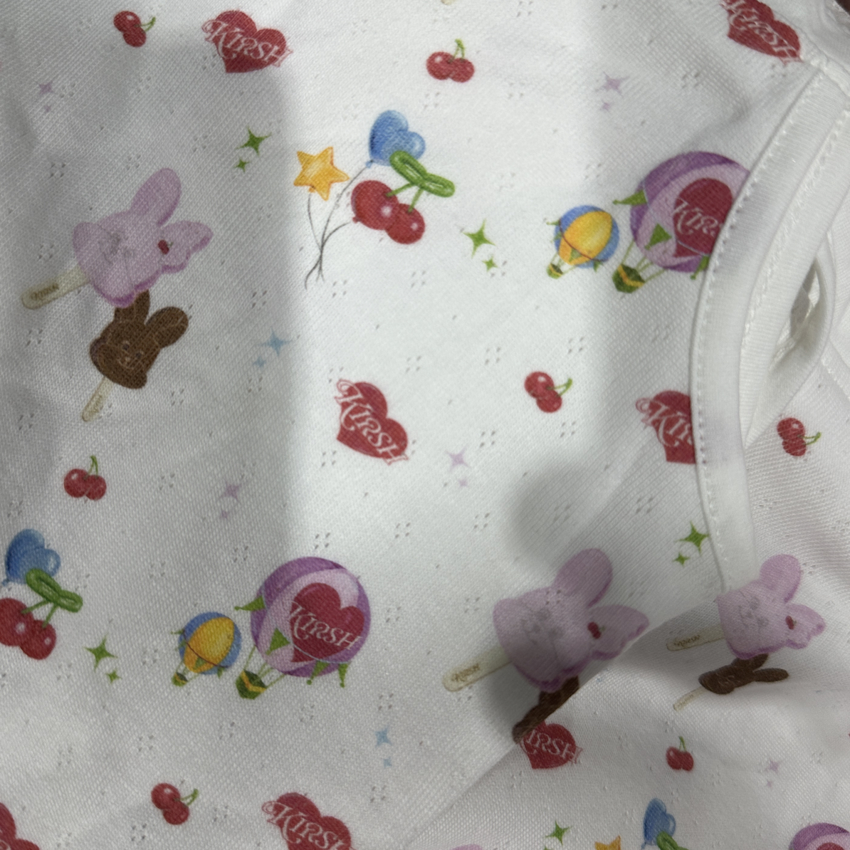 可爱柔软舒适樱桃长袖家居服
