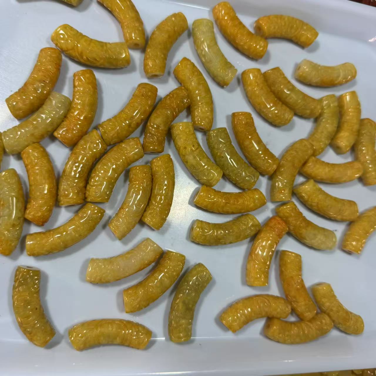 天然A货翡翠弯管吊坠-d298-多样性发一