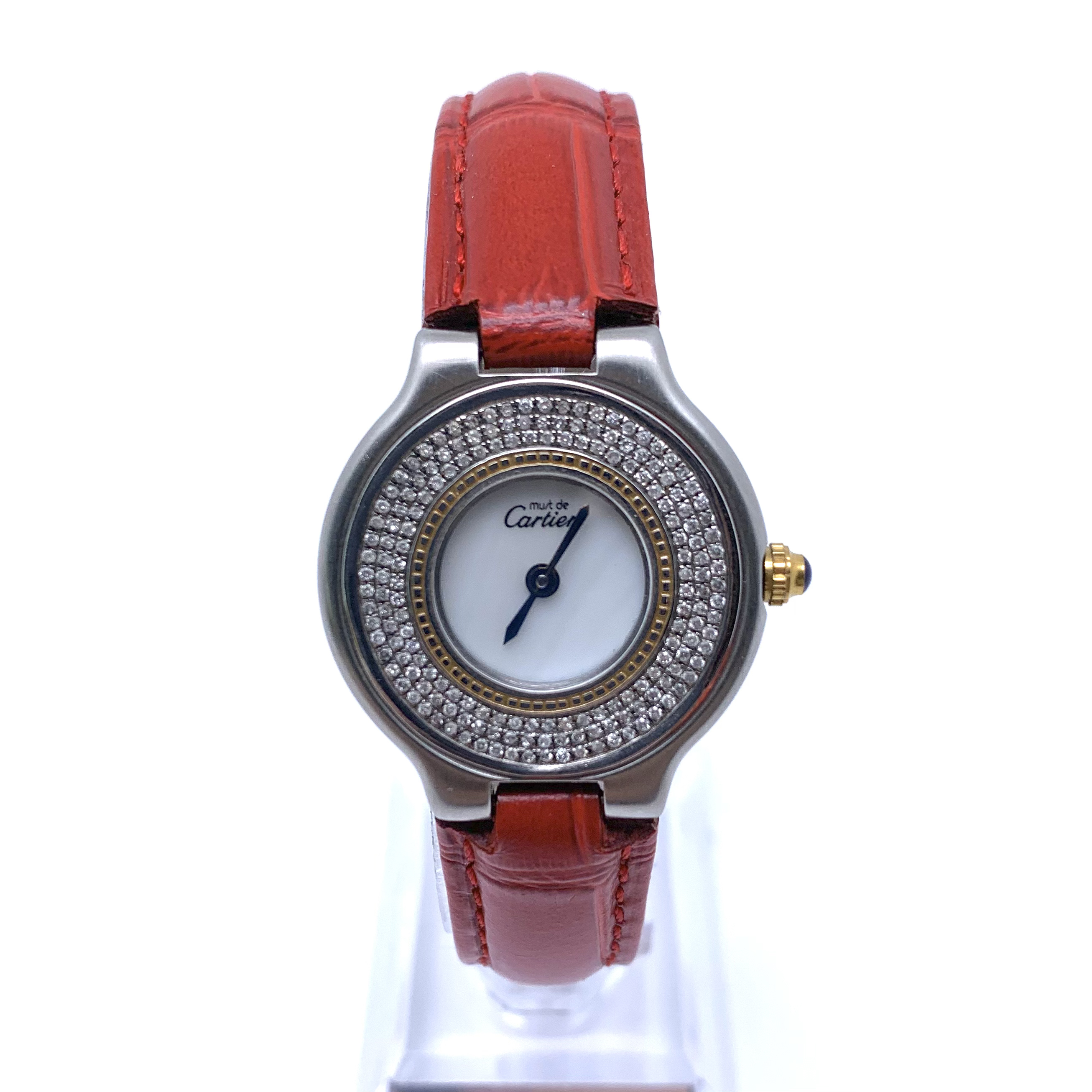 95新 Cartier/卡地亚 21世纪系列 31mm 石英 女表时尚