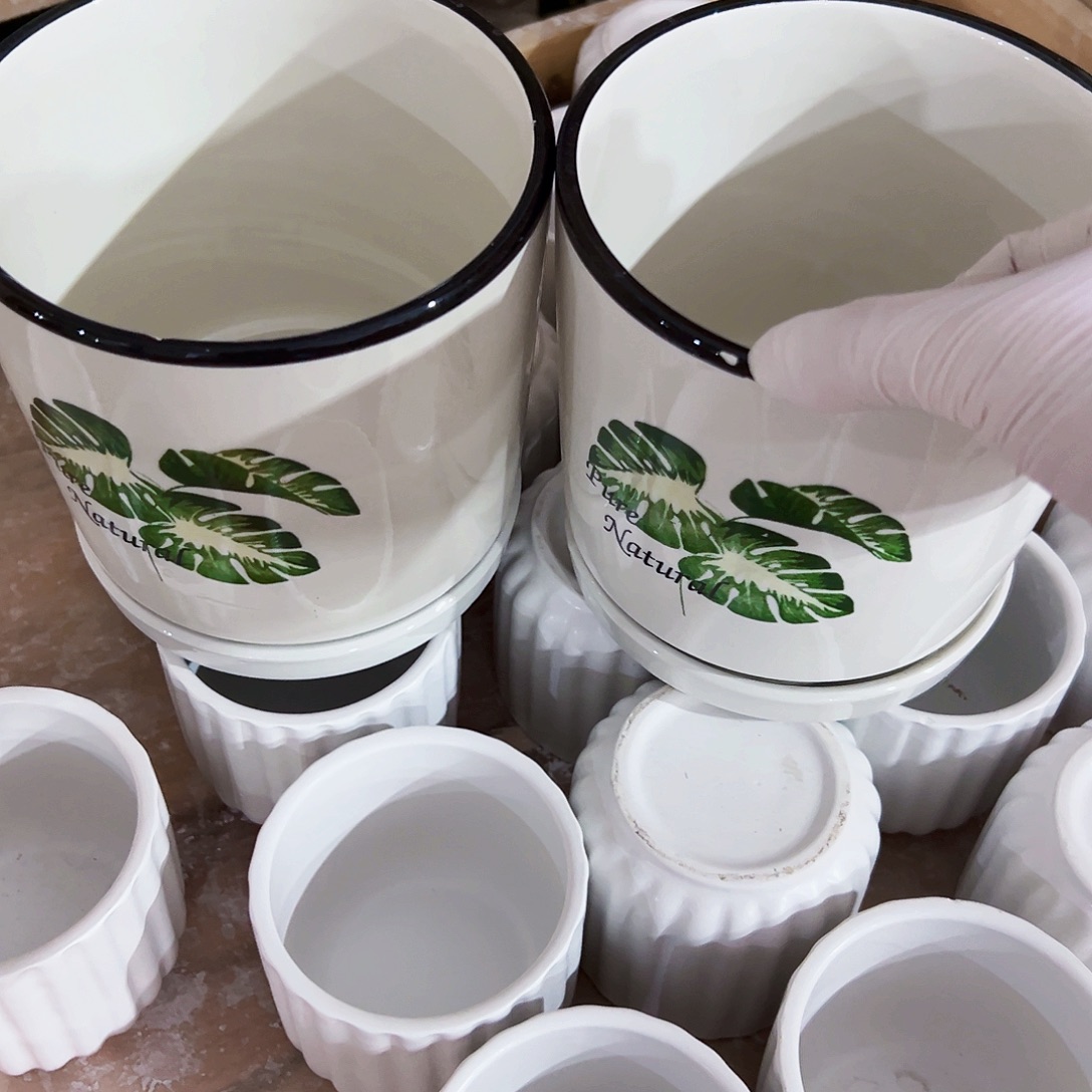 有孔，外贸尾单陶瓷花盆凑单10米包邮微瑕微瑕