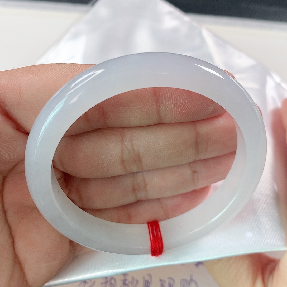 未镶嵌手镯翡翠冰胶白月光②③①