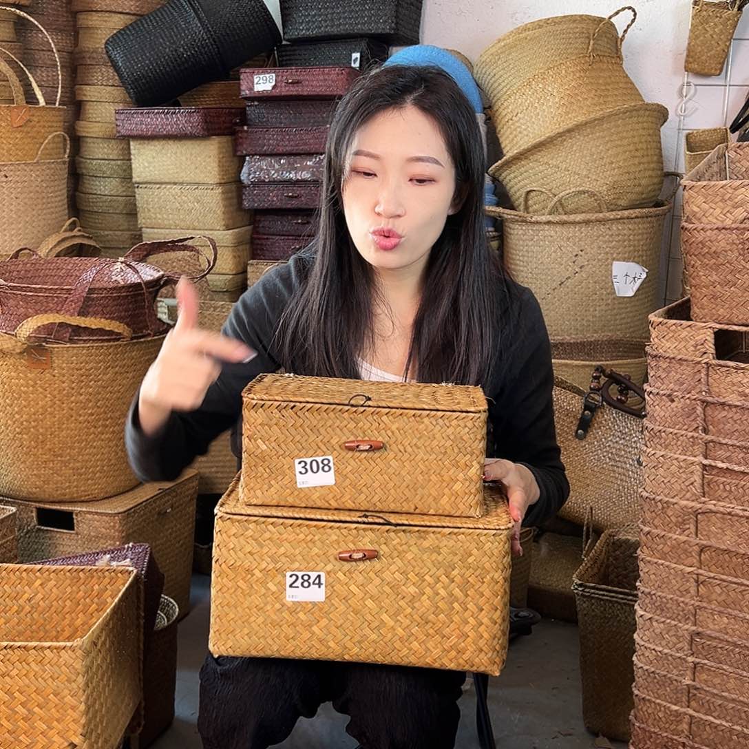 草编草编包/草编收纳盒微瑕疵