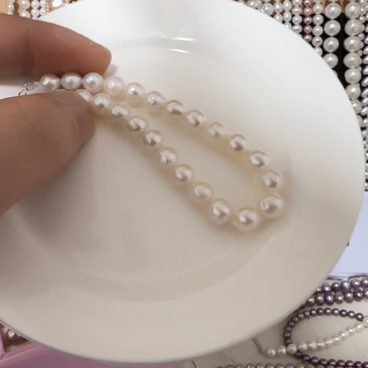 淡水珍珠手绳银S925镶嵌