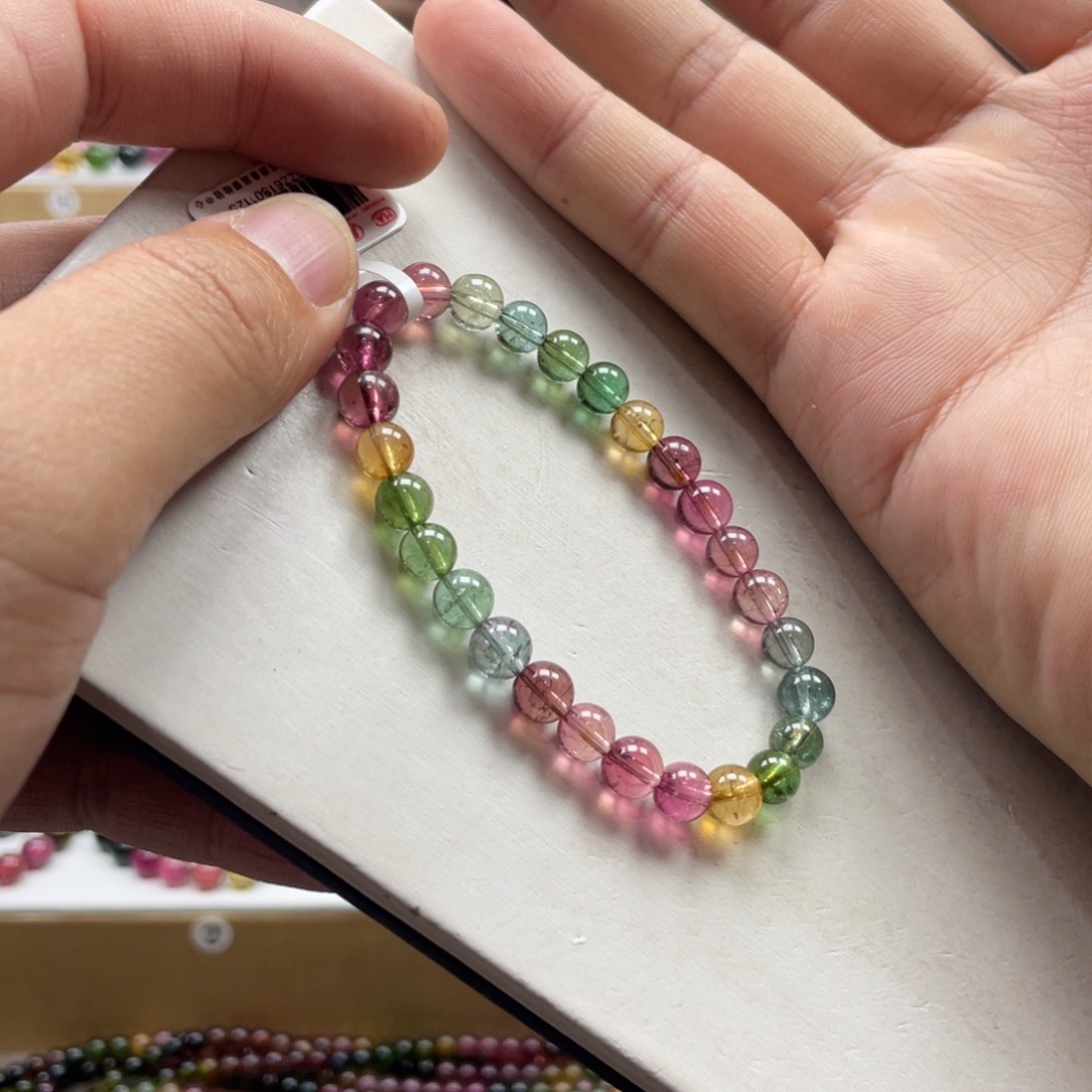 碧玺手串未镶嵌6.5mm.mmmmmmmmm