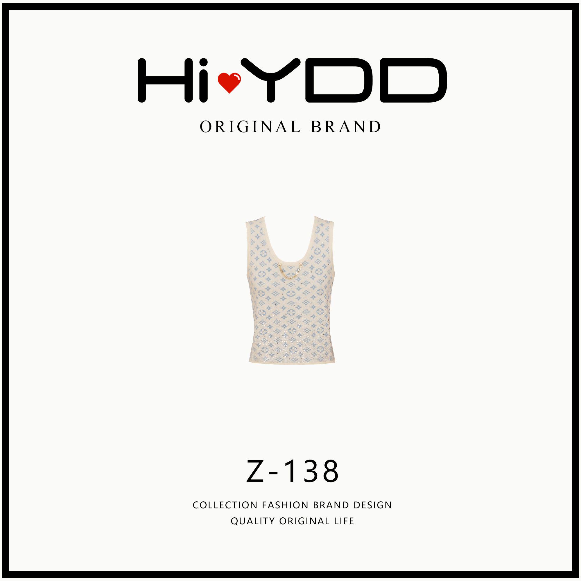 YDD•「Z-138」夏季2025满花小清新修身无袖吊带背心G-262612