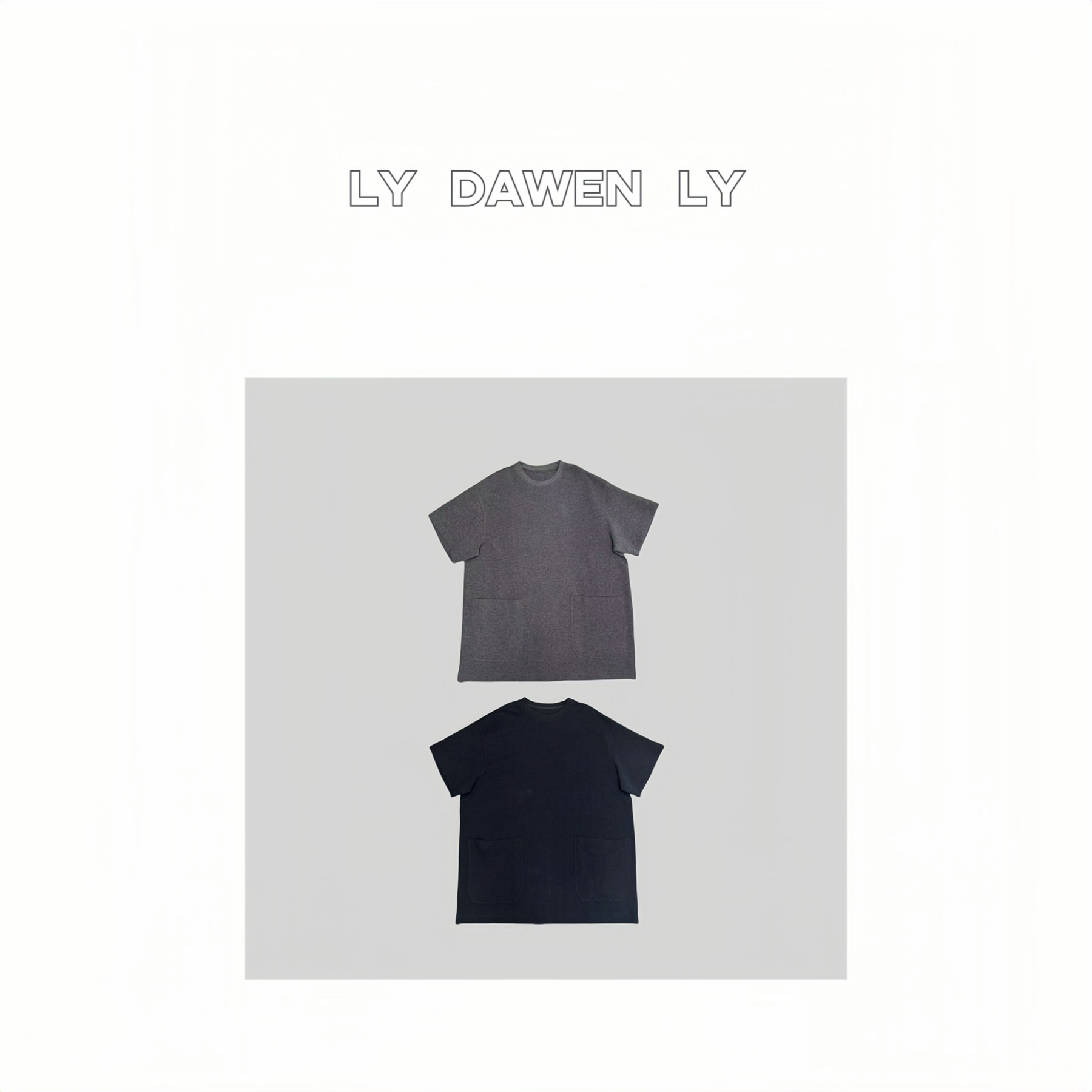 DAWEN  | 慵懒廓形重磅宽松休闲口袋T恤裙  N111#