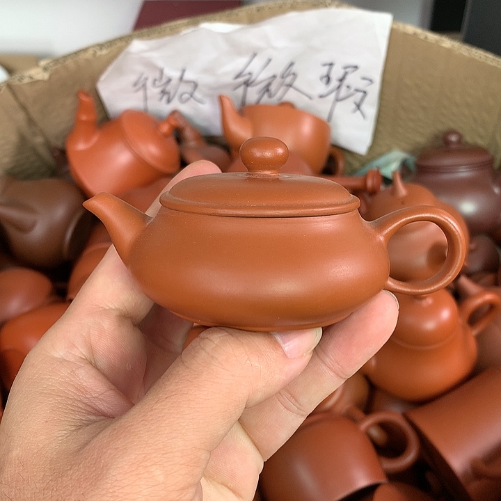 茶壶紫砂原矿朱泥茶壶茶具家用80