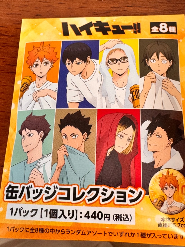 排球少年秋季博览会吧唧(默认代拆未成年禁止下单）