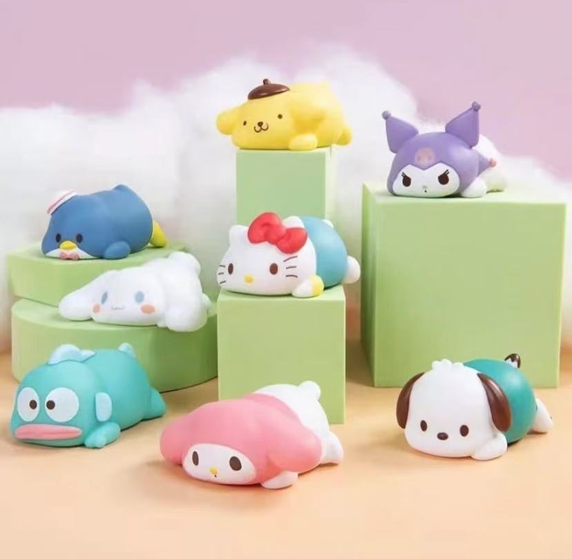 【日谷】三丽鸥家族趴趴软糯糯桌面摆件玩偶公仔