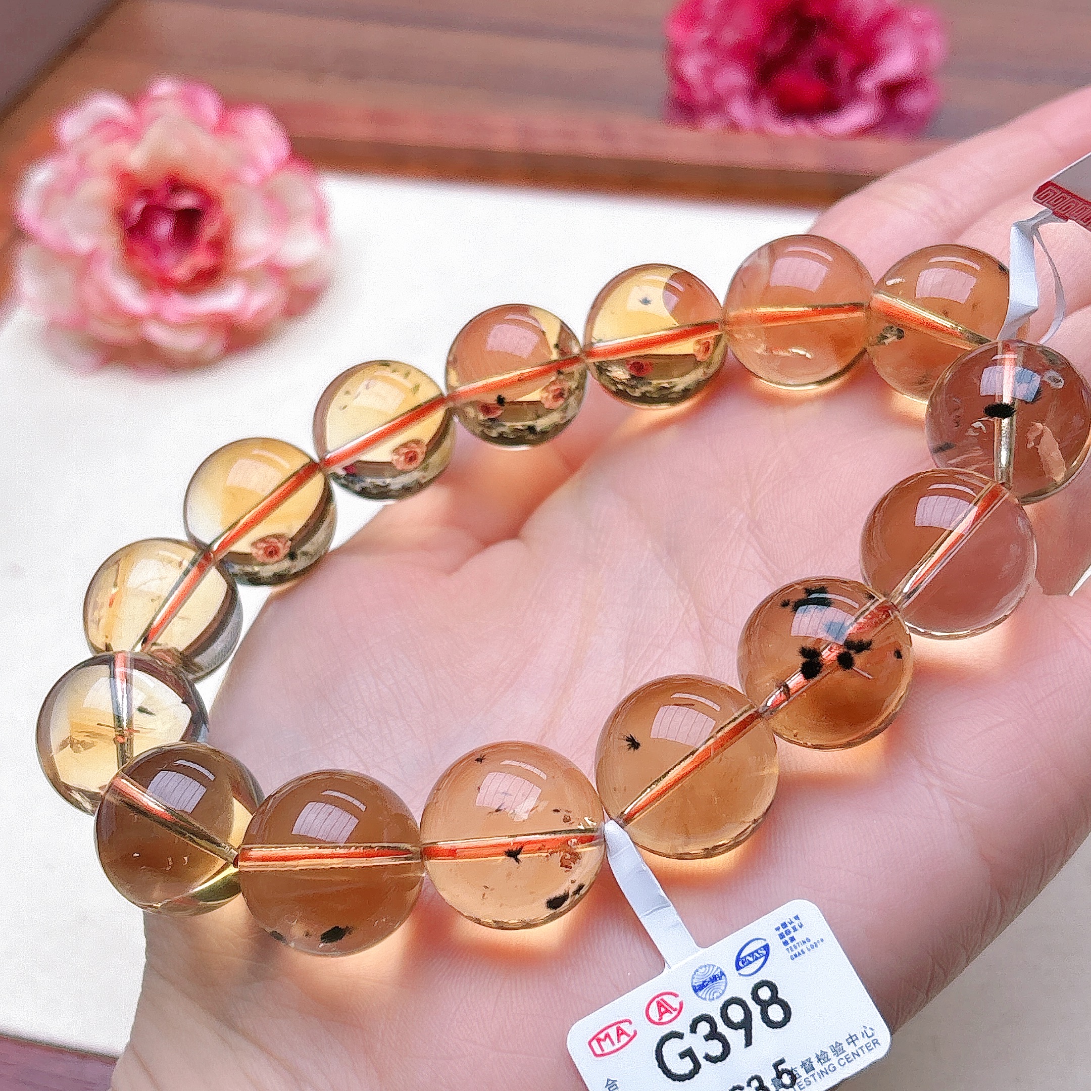 【阿波严选】天然黄水晶海胆手链-G398