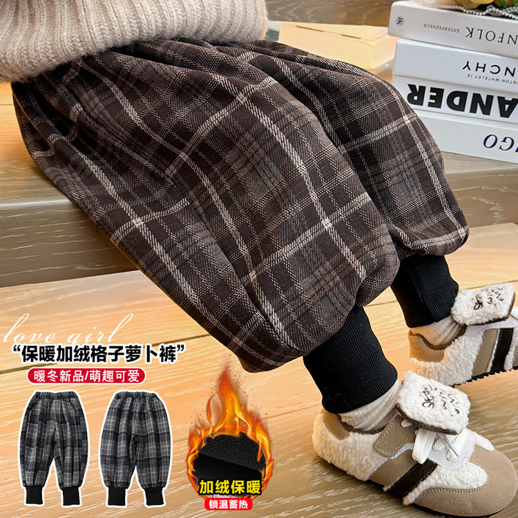 裤子韩版秋冬女童中小童