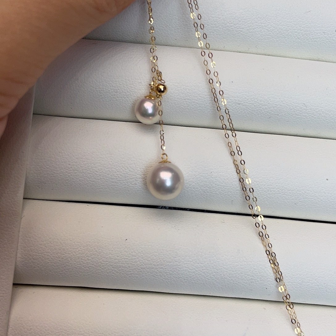 项链海水珍珠18K金镶嵌