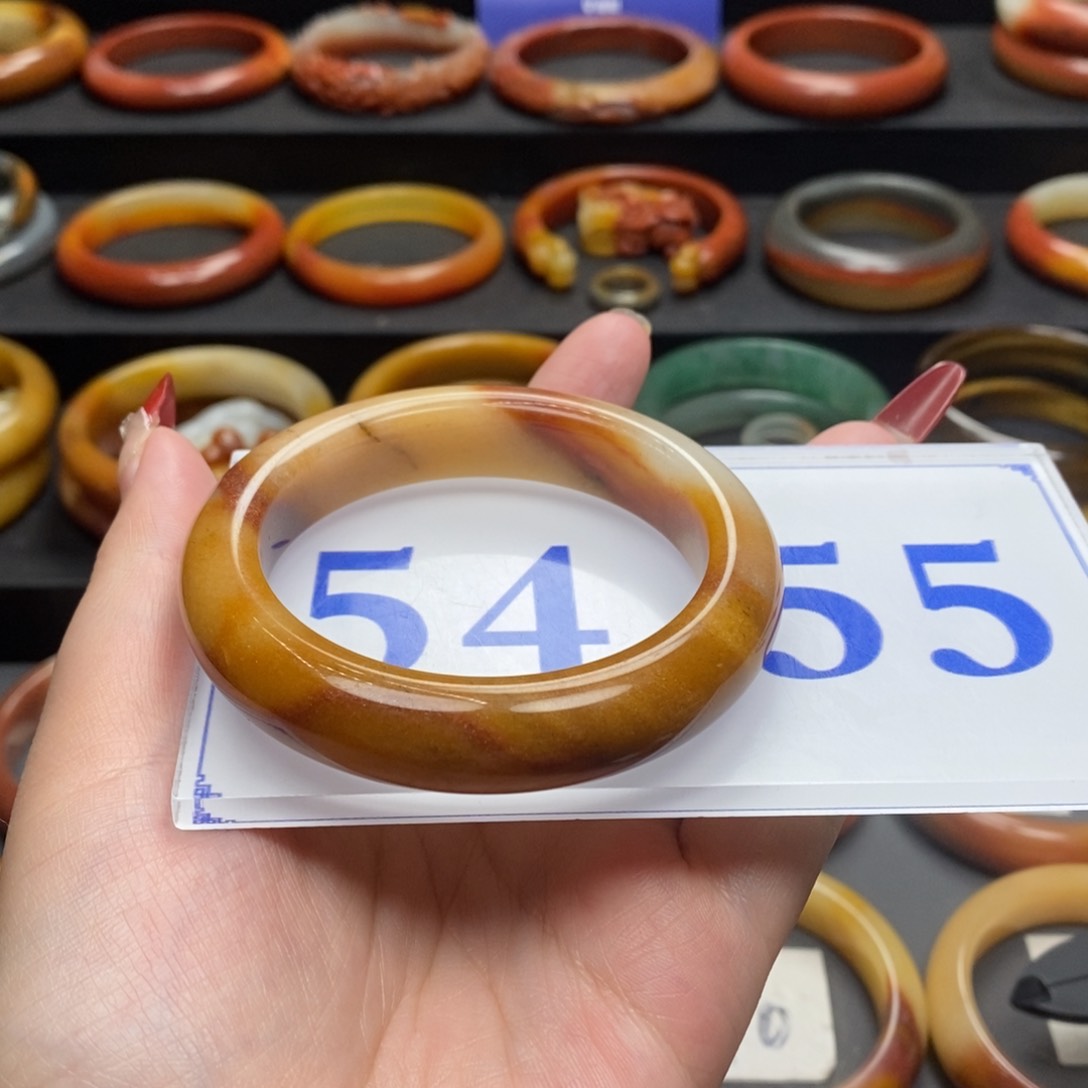 石英质玉（黄龙玉）手镯未镶嵌