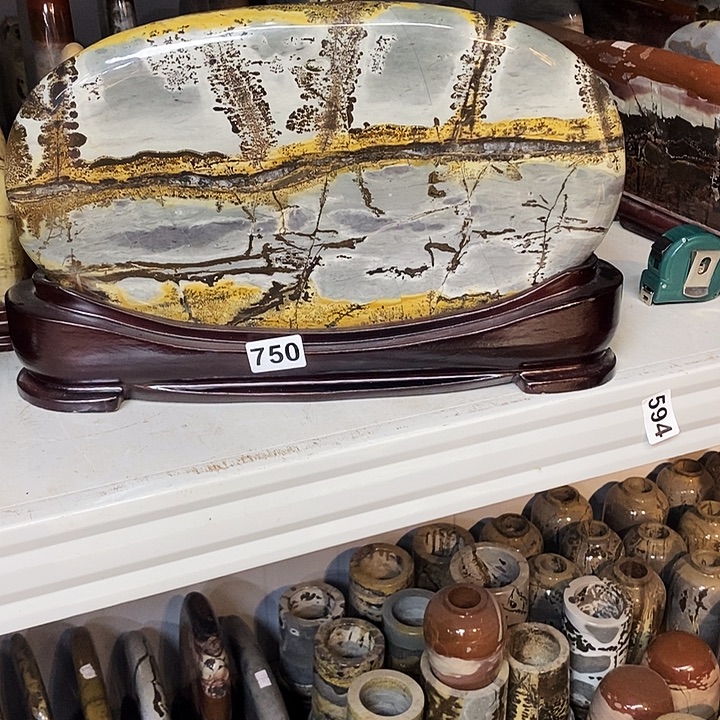 k***）香榧木广西柳州国画石头