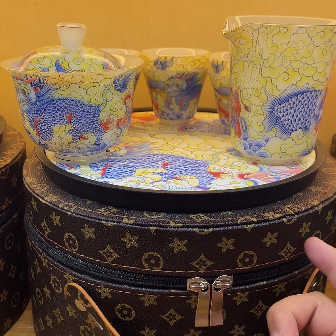 盖碗里的水煮开后