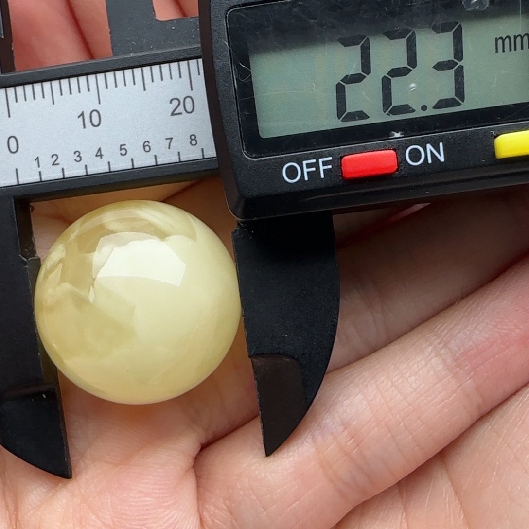 蜜蜡未镶嵌裸石微瑕飘花圆珠